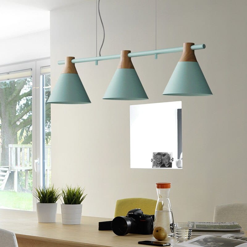 Suspension LED Gallina Cone | Marco Lucetti Bleu