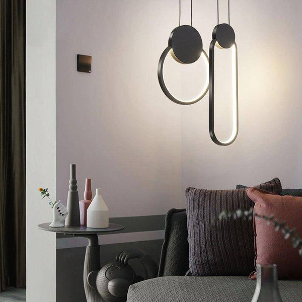 Suspension LED géométrique de luxe en métal | Marco Lucetti
