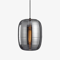 Suspension LED Glass Stripe Loft | Marco Lucetti Gris fumé