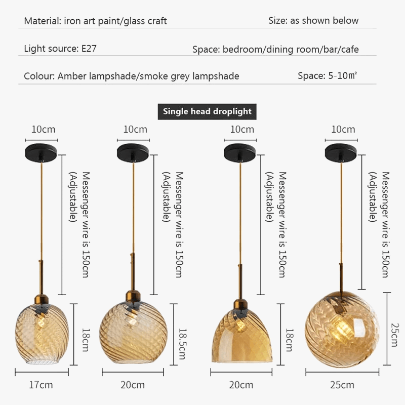 Suspension LED Globe Design Moderne pour Restaurant et Bar | Marco Lucetti