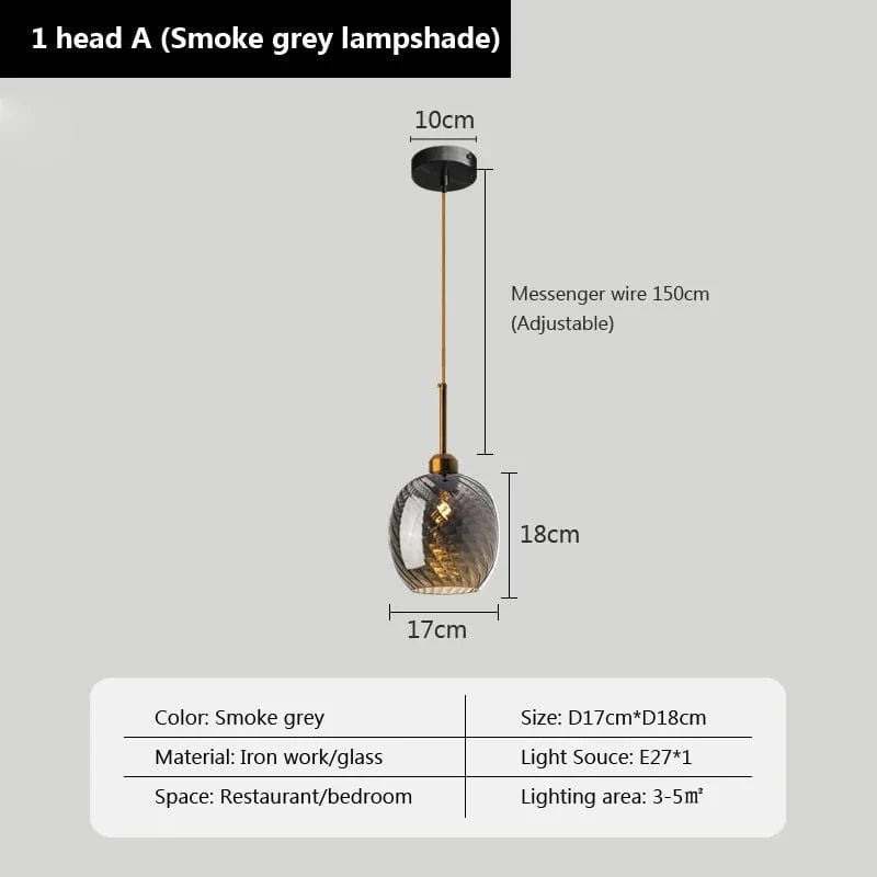 Suspension LED Globe Design Moderne pour Restaurant et Bar | Marco Lucetti B / Sans ampoule