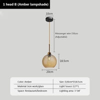 Suspension LED Globe Design Moderne pour Restaurant et Bar | Marco Lucetti C / Sans ampoule