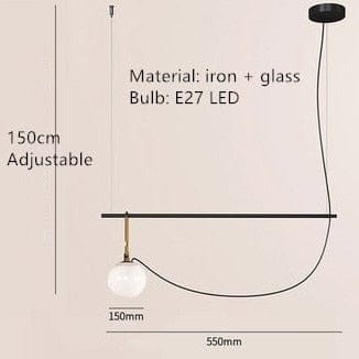 Suspension LED Globe en Verre Aitné | Marco Lucetti Froide