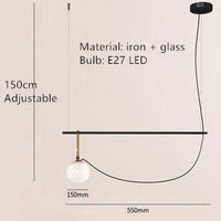 Suspension LED Globe en Verre Aitné | Marco Lucetti Froide