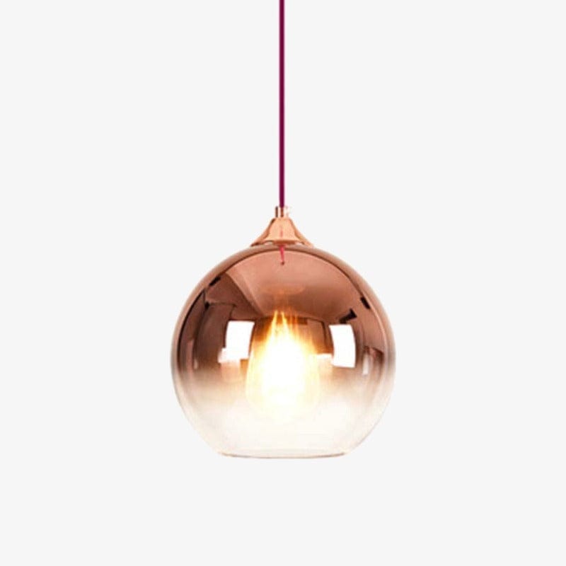 Suspension LED Globe Lumineux en Verre Coloré Ballistic | Marco Lucetti Rose gold / 20cm