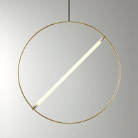 Suspension LED Gold Circle - Creative Lighting | Marco Lucetti
