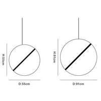 Suspension LED Gold Circle - Creative Lighting | Marco Lucetti 55 x 55cm