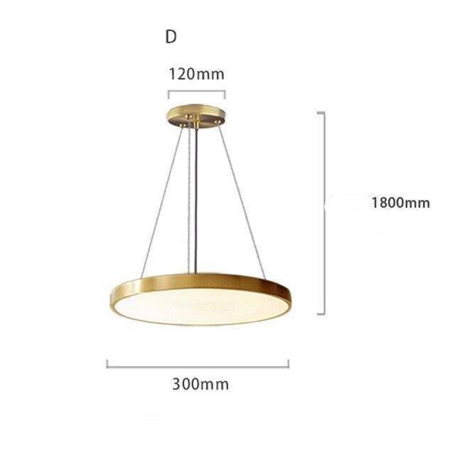 Suspension LED Gold Circle Creative. | Marco Lucetti D