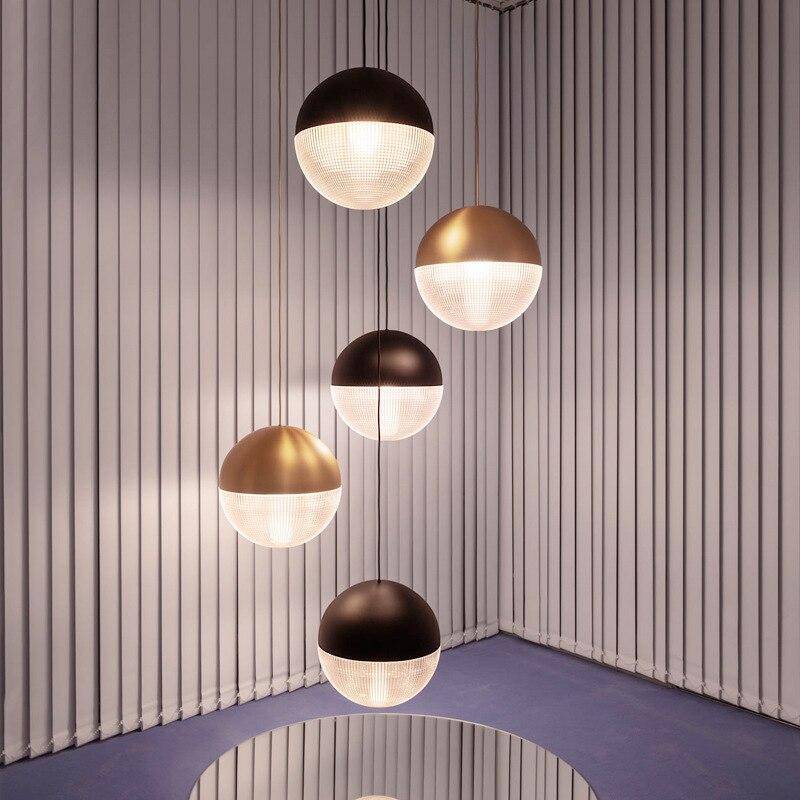 Suspension LED Goldy - Design métal boule | Marco Lucetti