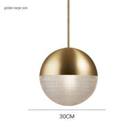 Suspension LED Goldy - Design métal boule | Marco Lucetti Doré / 30cm