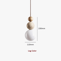 Suspension LED Gourde Ronde Tuf Jaune - Style Wabi Sabi | Marco Lucetti