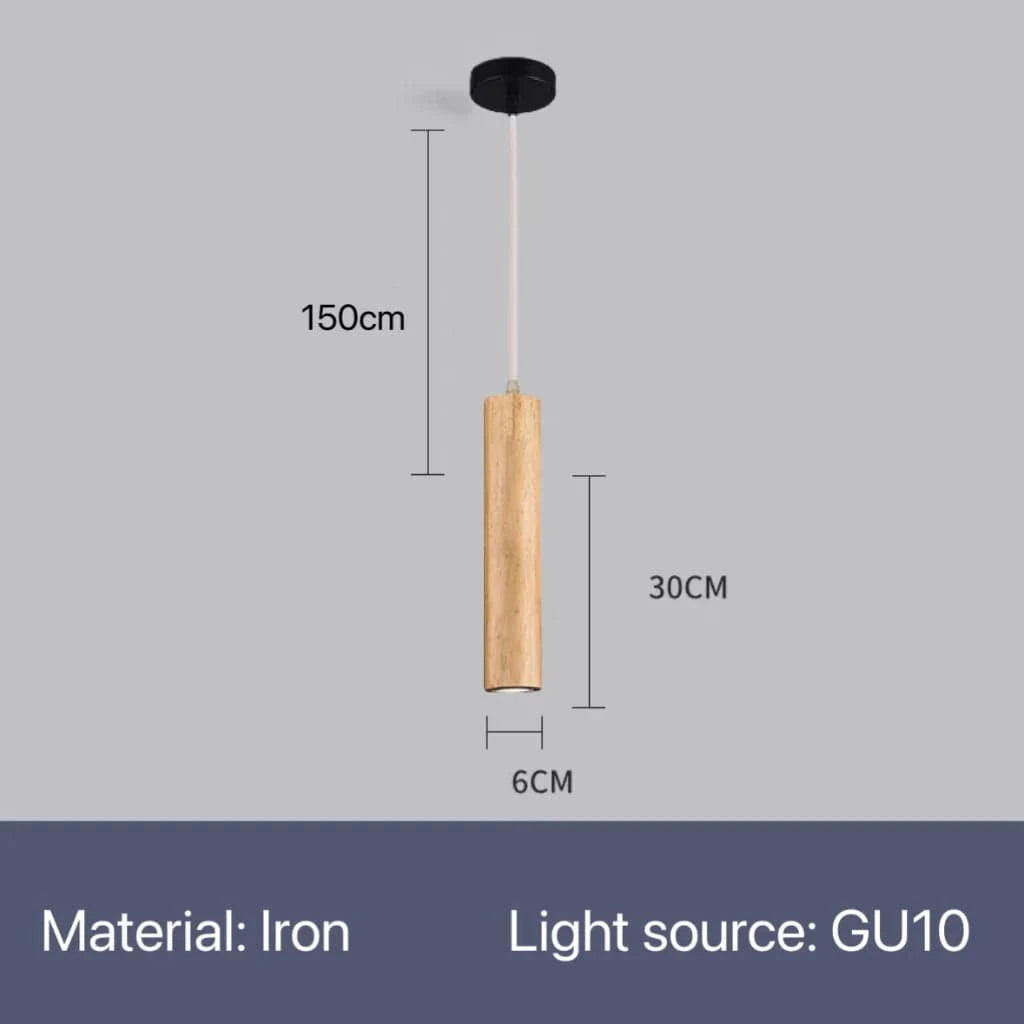 Suspension LED Grain de Bois - Style Nordique Moderne | Marco Lucetti A / Blanc froid