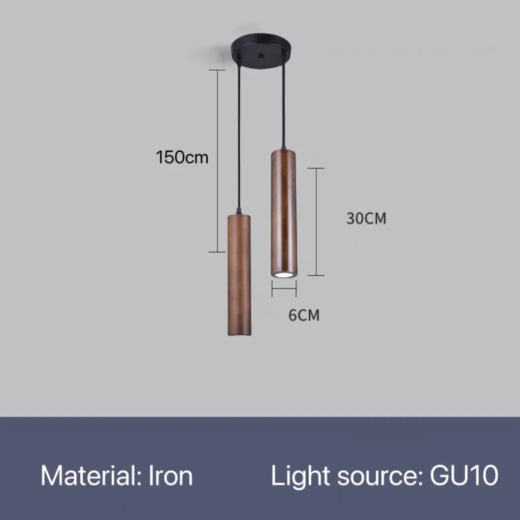 Suspension LED GrainBois | Marco Lucetti B 2 têtes / Blanc froid