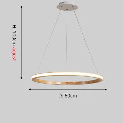 Suspension LED Ibarne en bois lumineux | Marco Lucetti