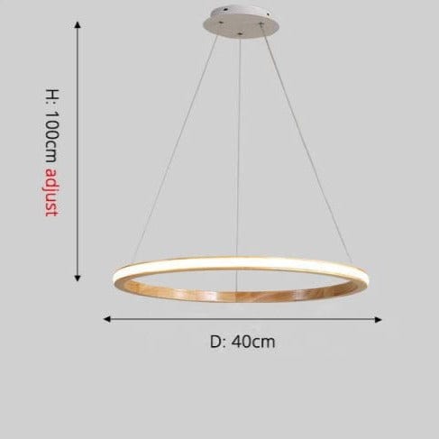 Suspension LED Ibarne en bois lumineux | Marco Lucetti