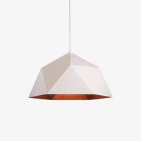Suspension LED Industriel Géométrique | Marco Lucetti Blanc / 25cm