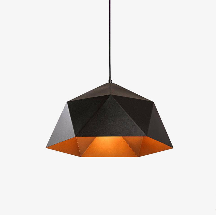 Suspension LED Industriel Géométrique | Marco Lucetti Noir / 25cm