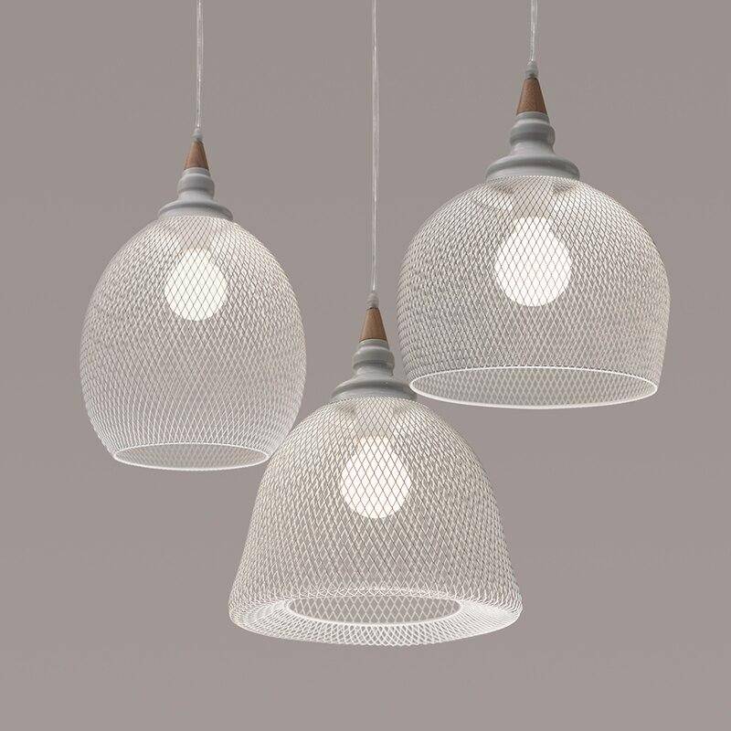 Suspension LED industrielle avec abat-jour blanc | Marco Lucetti