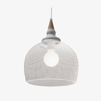 Suspension LED industrielle avec abat-jour blanc | Marco Lucetti