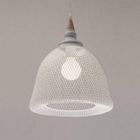 Suspension LED industrielle avec abat-jour blanc | Marco Lucetti A