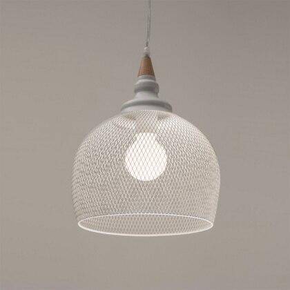 Suspension LED industrielle avec abat-jour blanc | Marco Lucetti C