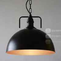 Suspension LED industrielle avec abat-jour en métal. | Marco Lucetti Noir