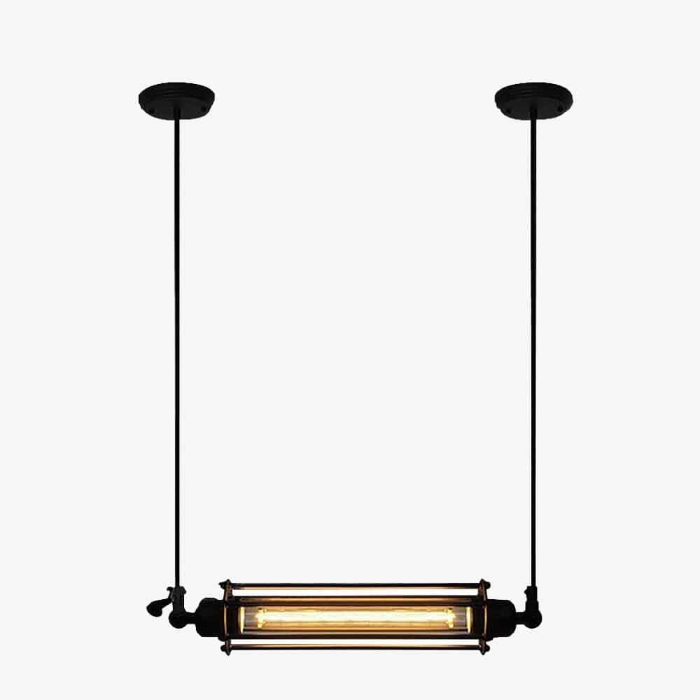 Suspension LED industrielle Edison en métal | Marco Lucetti