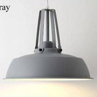 Suspension LED industrielle en métal. | Marco Lucetti Gris