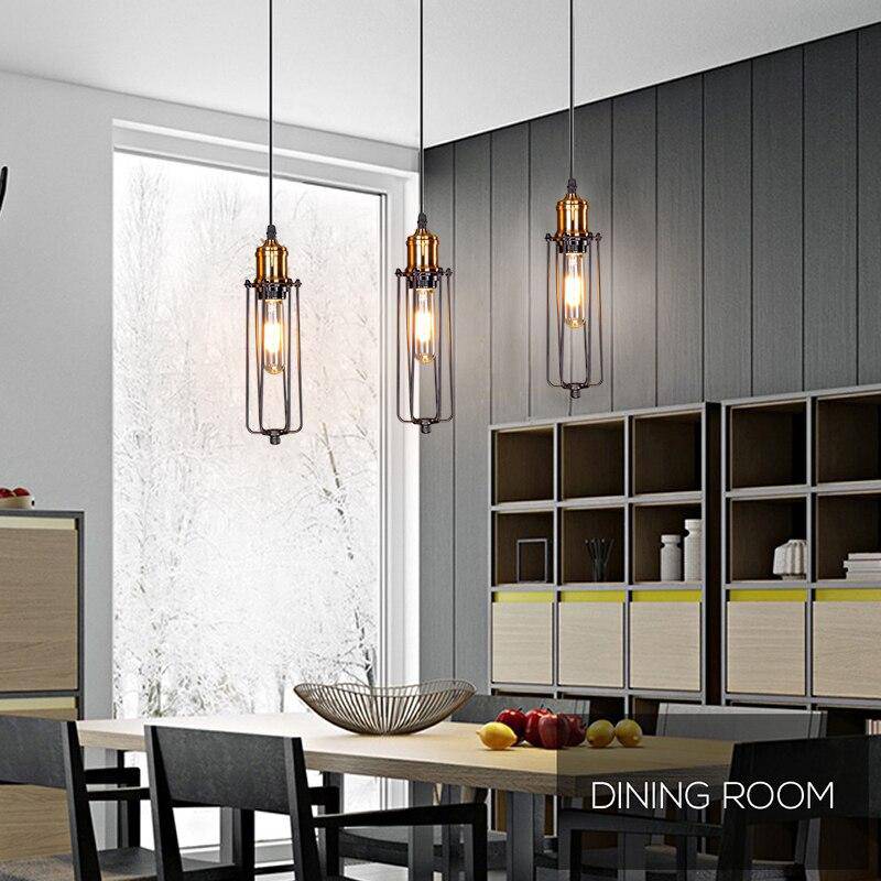 Suspension LED industrielle en métal, style rétro cage. | Marco Lucetti