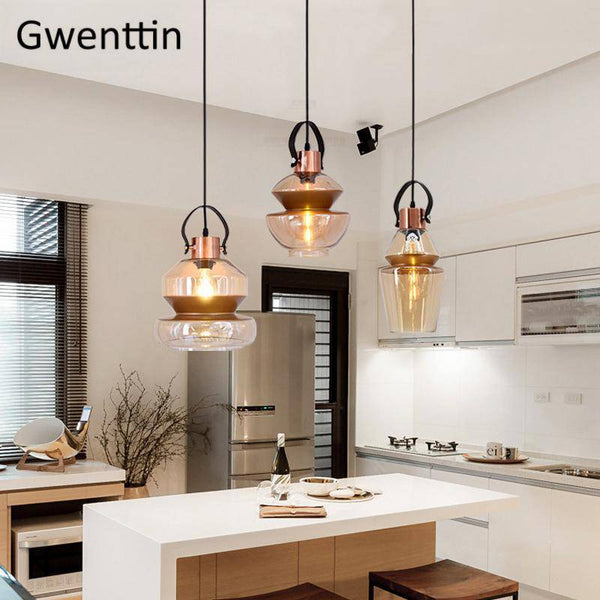 Suspension LED industrielle en verre design | Marco Lucetti