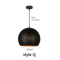 Suspension LED Industrielle Rétro Art Décoratif | Marco Lucetti Q-D35cm / Blanc froid