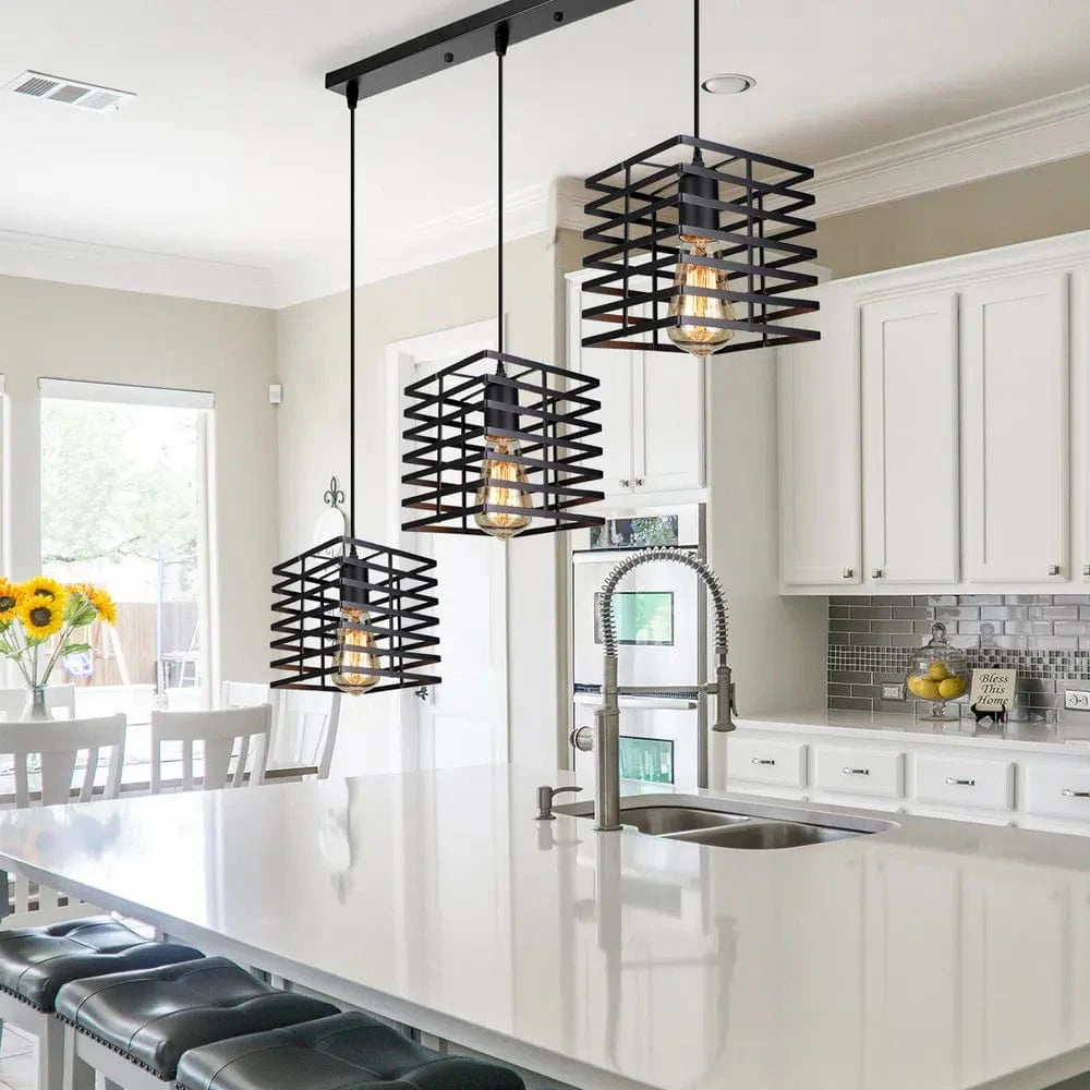 Suspension LED Industrielle Vintage Moderne à 1/3 Têtes Luminaire | Marco Lucetti