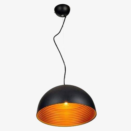 Suspension LED « Island Style » en métal avec abat-jour arrondi | Marco Lucetti