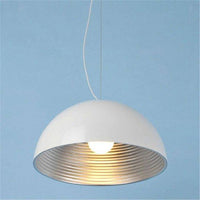 Suspension LED « Island Style » en métal avec abat-jour arrondi | Marco Lucetti Blanc