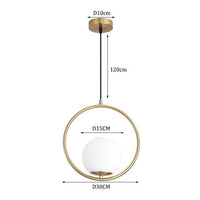 Suspension LED Italia dorée en verre | Marco Lucetti A - Doré / Chaude