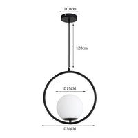 Suspension LED Italia dorée en verre | Marco Lucetti A - Noir / Chaude