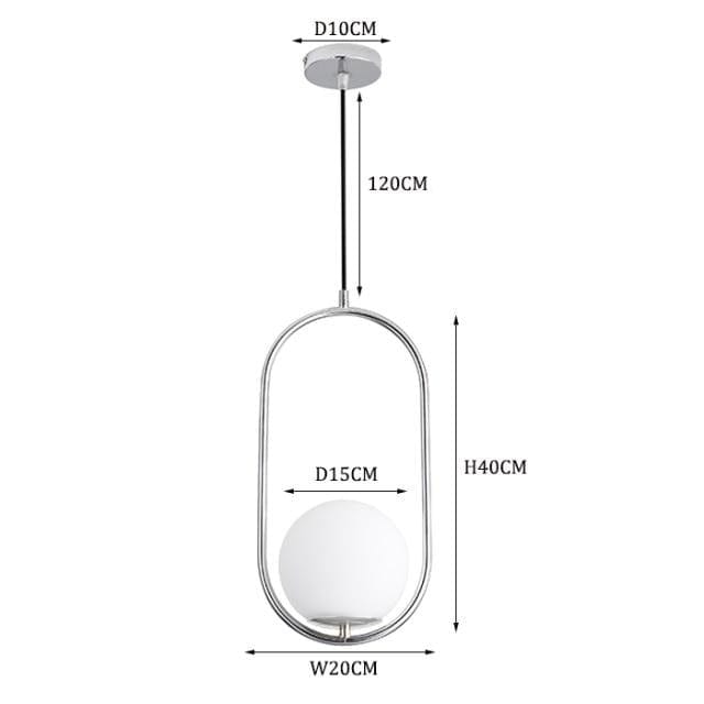 Suspension LED Italia dorée en verre | Marco Lucetti B - Argenté / Chaude