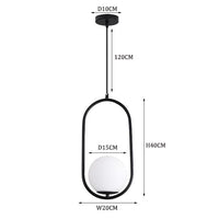 Suspension LED Italia dorée en verre | Marco Lucetti B - Noir / Chaude