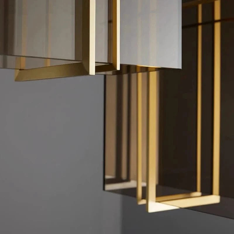 Suspension LED Italux minimaliste en verre | Marco Lucetti