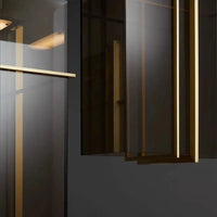 Suspension LED Italux minimaliste en verre | Marco Lucetti