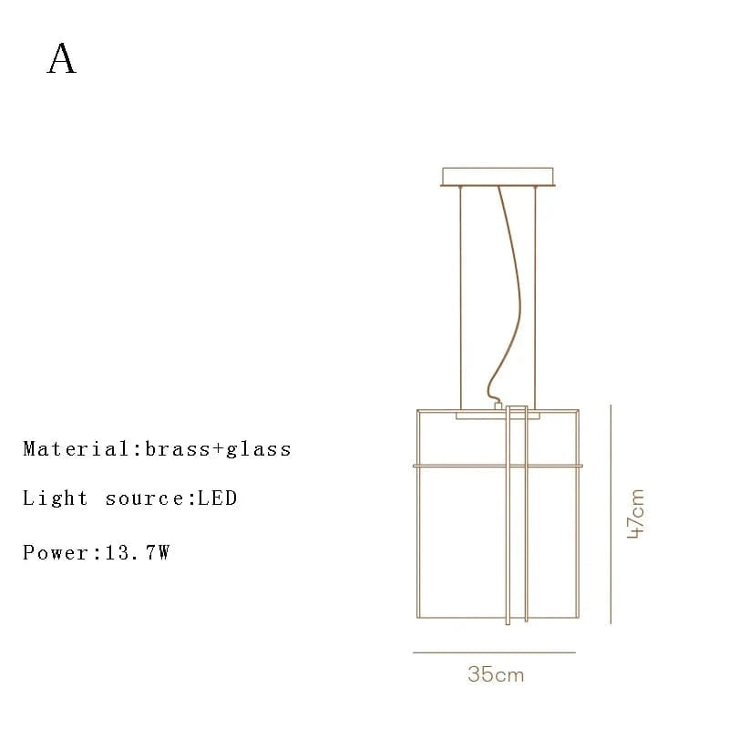 Suspension LED Italux minimaliste en verre | Marco Lucetti A célibataire ou Individual / Lumière naturelle
