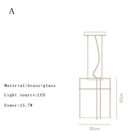 Suspension LED Italux minimaliste en verre | Marco Lucetti A célibataire ou Individual / Lumière naturelle