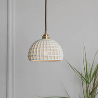 Suspension LED japonaise vintage en blanc | Marco Lucetti