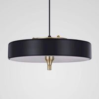 Suspension LED Juna en métal circulaire | Marco Lucetti Noir / Froide