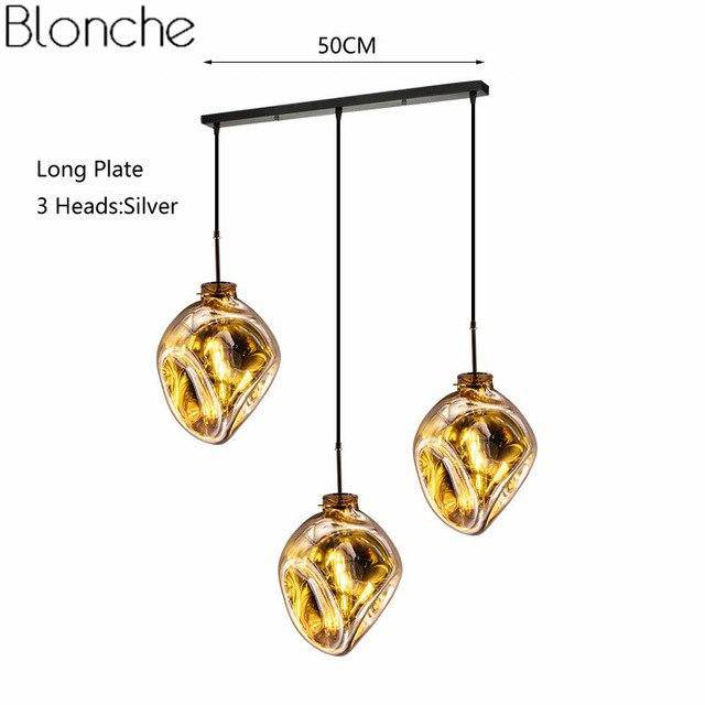 Suspension LED Lava en verre coloré | Marco Lucetti