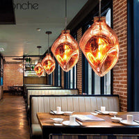 Suspension LED Lava en verre coloré | Marco Lucetti