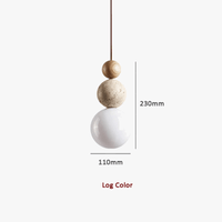 Suspension LED Le Gourde Ronde Wabi Sabi en Tuf Jaune | Marco Lucetti