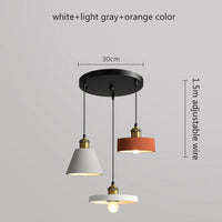 Suspension LED Leesha en métal coloré | Marco Lucetti B+C+D - Base ronde