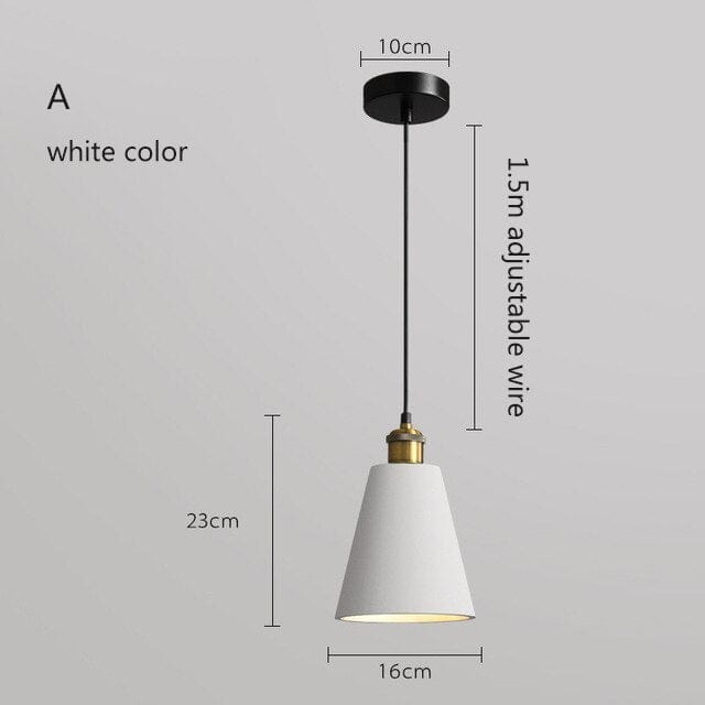 Suspension LED Leesha en métal coloré | Marco Lucetti Blanc - A