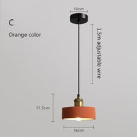 Suspension LED Leesha en métal coloré | Marco Lucetti Orange - C